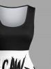 Halloween Skull Crow Bat Print Plus Size Matching Outfit For Couples -  