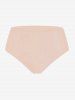 Maillot de bain tankini dos nu à carreaux et imprimé tête de mort, style gothique, grandes tailles et courbes. - orange clair 2X