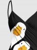 Cute Goose Print Plus Size Matching Hawaii Beach Outfit For Couples -  