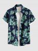 Hibiscus Flowers Leaf Coconut Tree Pineapple Print Plus Size Matching Hawaii Beach Outfit For Couples -  