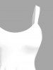 Plus Size Two Tone Cats Print Hawaii Tank Dress -  