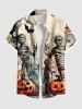 Tenue assortie grande taille pour couples, motif momie, citrouille et chauve-souris, pour Halloween - Noir 