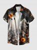 Halloween Flower Spider Web Ghost Bride Print Plus Size Matching Outfit For Couples -  