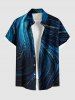 Glitter Light Beam Print Plus Size Matching Hawaii Beach Outfit For Couples -  