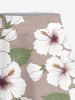 Flowers Leaf Print Plus Size Matching Hawaii Beach Outfit For Couples -  