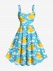 Ducks Bubbles Cloud Print Plus Size Matching Hawaii Beach Outfit For Couples -  