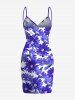 Daisy Flowers Print Plus Size Matching Hawaii Beach Outfit For Couples -  