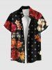 Flower Butterfly Eye Print Plus Size Matching Hawaii Beach Outfit For Couples -  