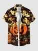 Tenue d'Halloween grande taille assortie pour couples, motif citrouille, chauve-souris, crâne, fantôme - Noir 