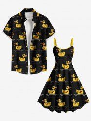 Duck Skateboard Print Plus Size Matching Hawaii Beach Outfit For Couples -  