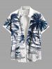 Skull Coconut Tree Sea Waves Crow Print Plus Size Matching Hawaii Beach Outfit For Couples -  