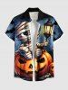 Halloween Pumpkin Bat Mummy Baby Print Plus Size Matching Outfit For Couples -  
