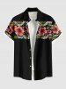 Hibiscus Flowers Tropical Leaf Print Plus Size Matching Hawaii Beach Outfit For Couples -  