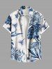 Hibiscus Flowers Tropical Leaf Print Plus Size Matching Hawaii Beach Outfit For Couples -  