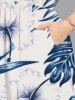 Hibiscus Flowers Tropical Leaf Print Plus Size Matching Hawaii Beach Outfit For Couples -  