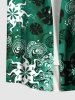 Chemise hawaïenne grande taille pour homme, à imprimé floral tropical et boutons, avec poche. - Vert M