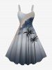 Coconut Tree Cloud Ombre Print Plus Size Matching Hawaii Beach Outfit For Couples -  