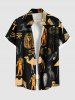 Pharaoh Mummy Pyramid Camel Bird Print Plus Size Matching Outfit For Couples -  