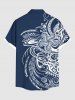 Floral Pattern Print Plus Size Matching Hawaii Beach Outfit For Couples -  