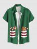 Christmas Gingerbread Candy Pockets Print Plus Size Matching Outfit For Couples -  
