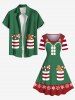 Christmas Gingerbread Candy Pockets Print Plus Size Matching Outfit For Couples -  