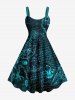 Compass Anchor Map Sea Letters Print Plus Size Matching Hawaii Cruise Beach Outfit For Couples -  