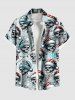 Christmas Hat Light Skulls Candy Snowflake Print Plus Size Matching Outfit For Couples -  