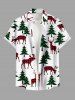 Christmas Tree Elk Plaid Print Plus Size Matching Outfit For Couples -  