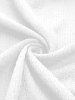 Robe midi en crêpe style Renaissance médiévale grande taille, à lacets, volants et fronces, coupe asymétrique. - Blanc L | US 12