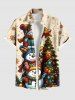 Christmas Tree Ball Star Snowflake Snowman Print Plus Size Matching Outfit For Couples -  