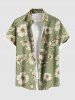 Flowers Print Plus Size Matching Hawaii Beach Outfit For Couples -  