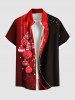 Christmas Ball Tassel Star Colorblock Print Plus Size Matching Outfit For Couples -  