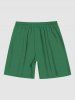 Short de plage grande taille imprimé bonbons et pain d'épices de Noël pour homme - Vert M