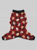 Pet's Cute Dog Plaid Print Button Pajama -  