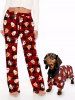Pet's Cute Dog Plaid Print Button Pajama -  