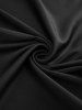 Robe trapèze unie grande taille décontractée avec ceinture amovible - Noir 2X | US 18-20