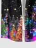 Christmas Tree Ball Star Galaxy Glitter 3D Print Plus Size Matching Outfit For Couples -  