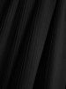 Robe débardeur texturée à volants et fronces, grande taille, avec ceinture à boucle - Noir 5x | US 30-32