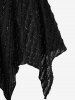 Plus Size Silver Line Snake Buckle Lace Trim Ruched Tank Top -  