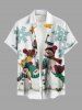 Tenue assortie grande taille pour couple, motif flocon de neige et bonhomme de neige, cadeau de Noël - Blanc 