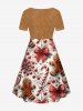 Christmas Gingerbread Candy Holly Fruit Bowknot Snowflake Print Plus Size Matching Outfit For Couples -  