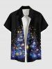 Christmas Tree Star Glitter 3D Print Plus Size Matching Outfit For Couples -  