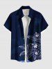 Hibiscus Flowers Leaf Print Plus Size Matching Hawaii Beach Outfit For Couples -  