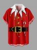 Christmas Santa Claus Costume Candy Print Plus Size Matching Outfit For Couples -  