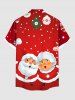 Christmas Ball Snowflake Santa Claus Print Plus Size Matching Outfit For Couples -  