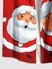 Christmas Ball Snowflake Santa Claus Print Plus Size Matching Outfit For Couples -  