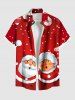 Christmas Ball Snowflake Santa Claus Print Plus Size Matching Outfit For Couples -  