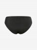 Maillot de bain tankini trois pièces à lacets, imprimé tête de mort, rose, fleur et toile d'araignée, grandes tailles (bretelles réglables) - Rouge M | US 10