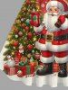 Ensemble assorti grande taille pour couples : sapin de Noël, Père Noël, étoiles, bonbons et flocons de neige. - Rouge 