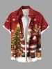 Ensemble assorti grande taille pour couples : sapin de Noël, Père Noël, étoiles, bonbons et flocons de neige. - Rouge 